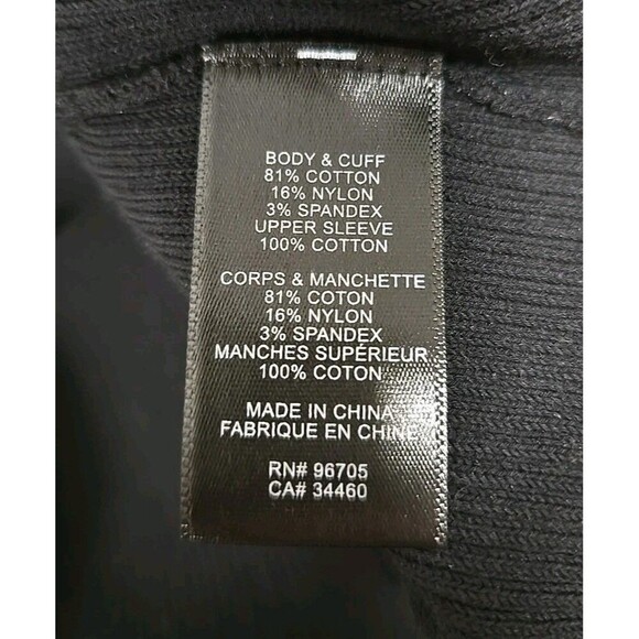 REBECCA TAYLOR Ribbed Knit V-Neck Puff Sleeves Midi Dress Stretch Black Size S - Picture 9 of 13